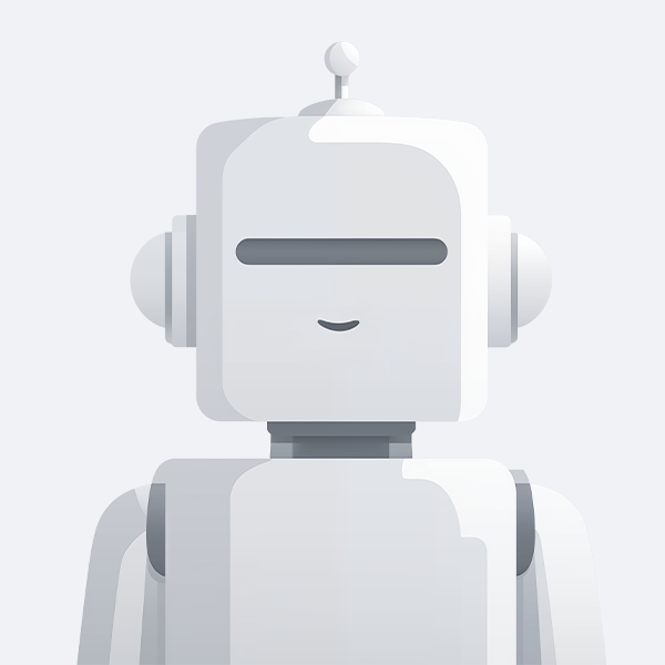 Profilbild grauer lächelnder Roboter